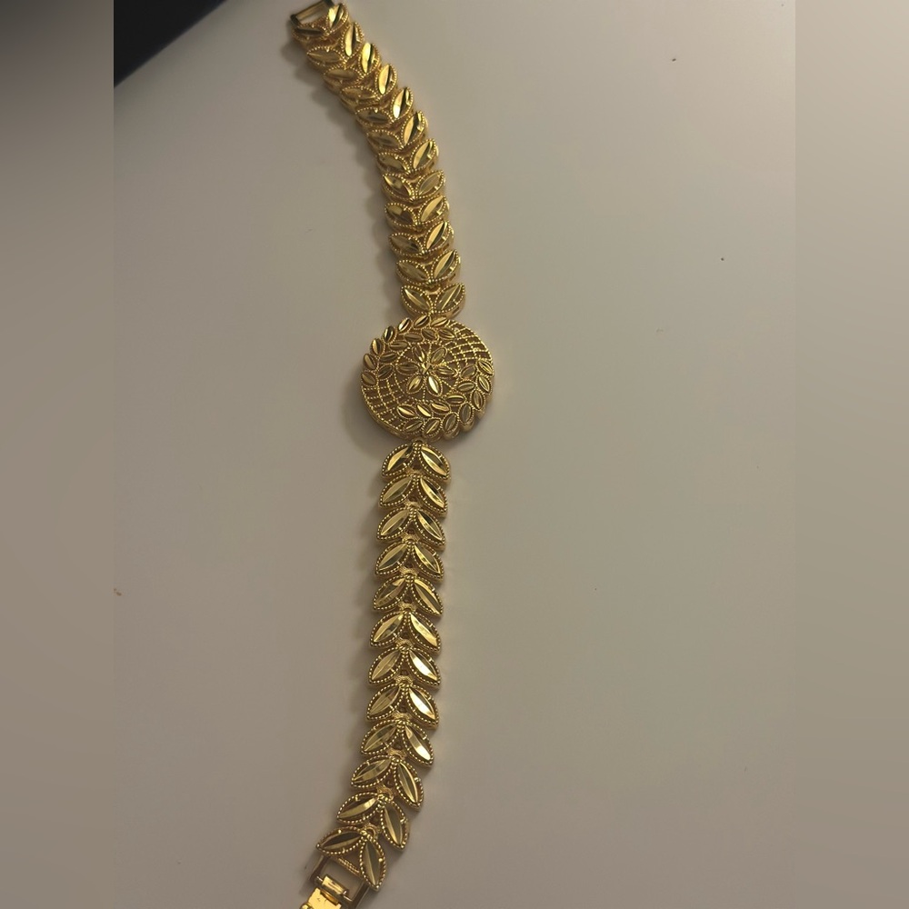 Gold plated middle eastern style bracelet